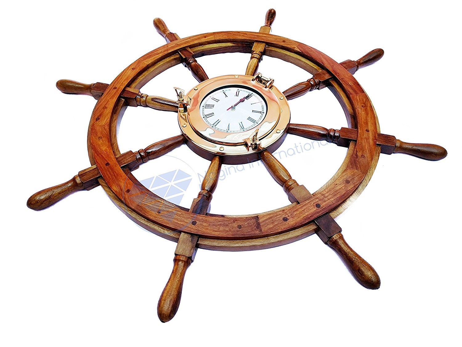 Nagina International Deluxe Nautical Porthole Clock - 42
