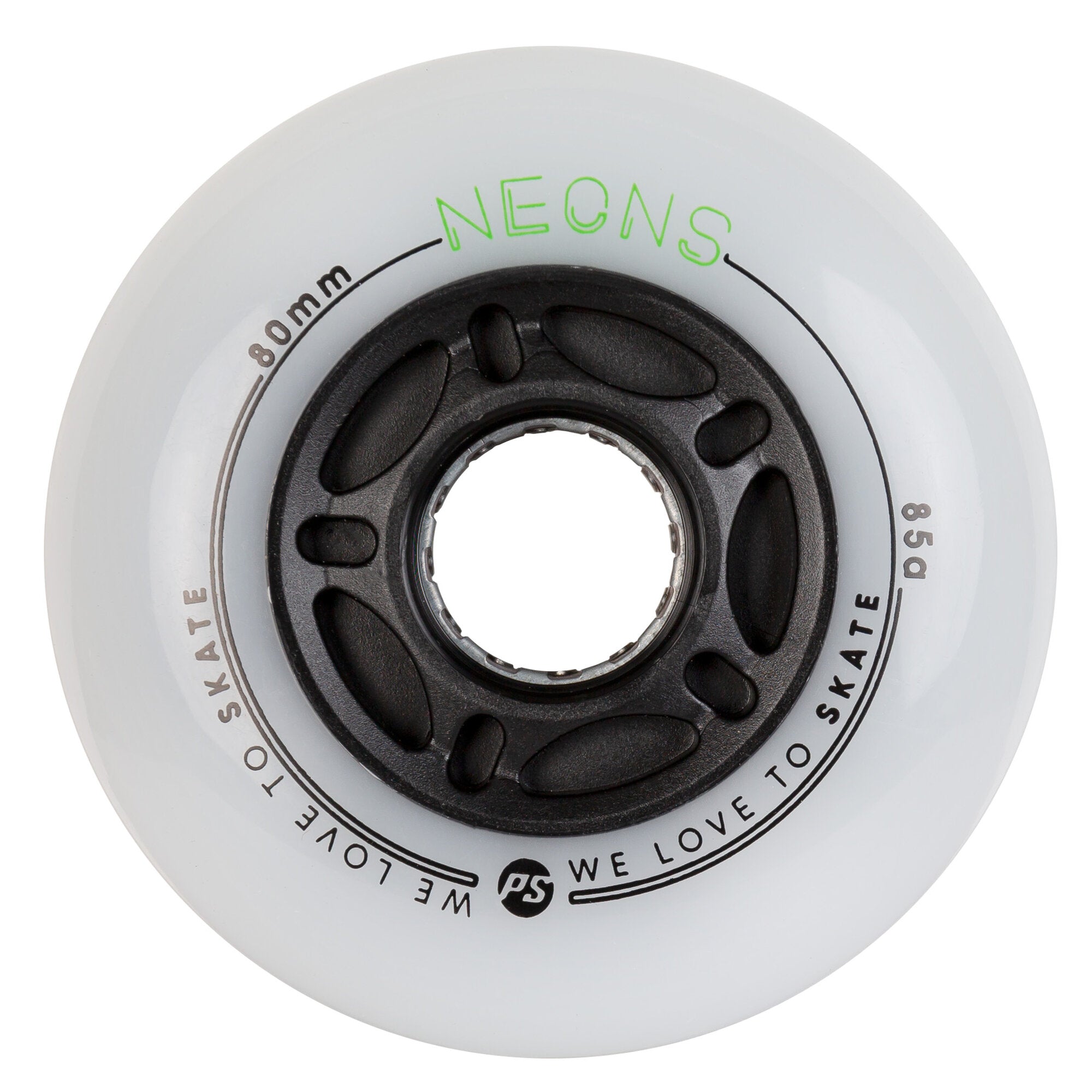 Neon 80/85A Green Wheels - 4 Pack for Skateboards, Longboards & Roller Skates - High-Performance Outdoor & Indoor Skating