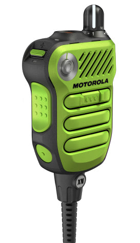 Motorola XVN500 (PMMN4162A) Two-Way Radio Remote Speaker Microphone - Hands-Free Communication for Construction, Security & Outdoor Activities