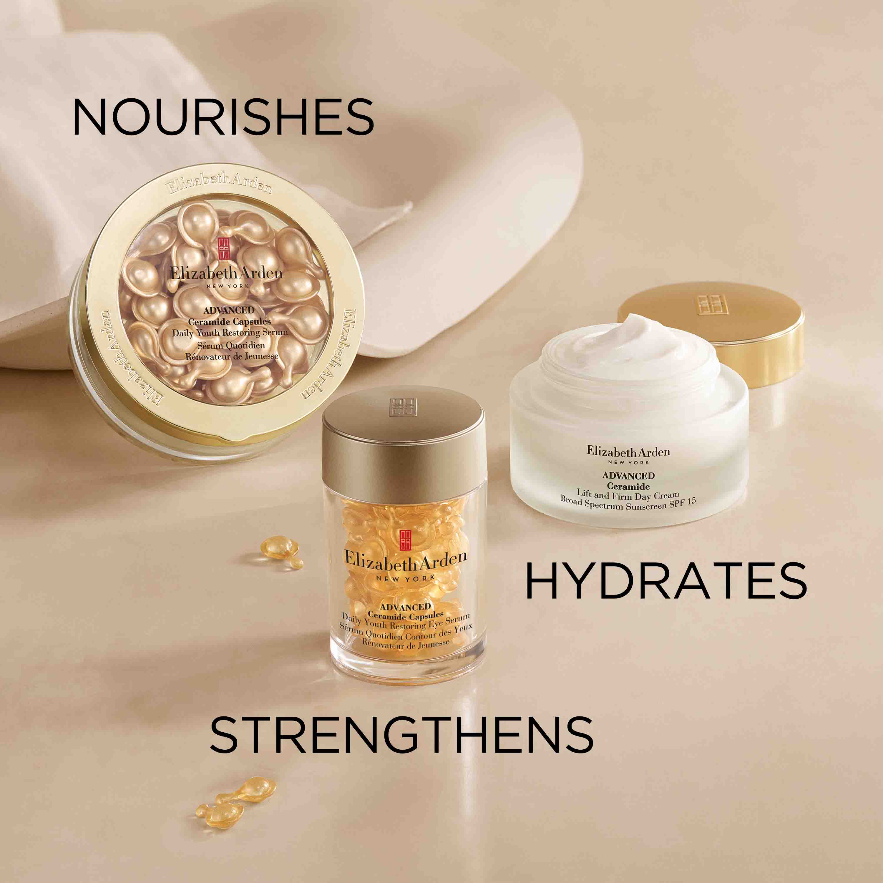 Advanced Ceramide Capsules - Anti-Aging Eye Serum for Dark Circles & Wrinkles | Daily Youth Restoring Treatment for Bright & Smooth Under Eyes | Perfect for Nighttime Skincare Routine & Travel