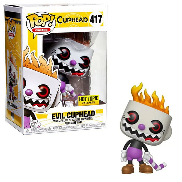 Cuphead Evil Soulless OnFire Exclusive Vaulted Collectible Figure #417 - Perfect for Gaming Enthusiasts and Collectors