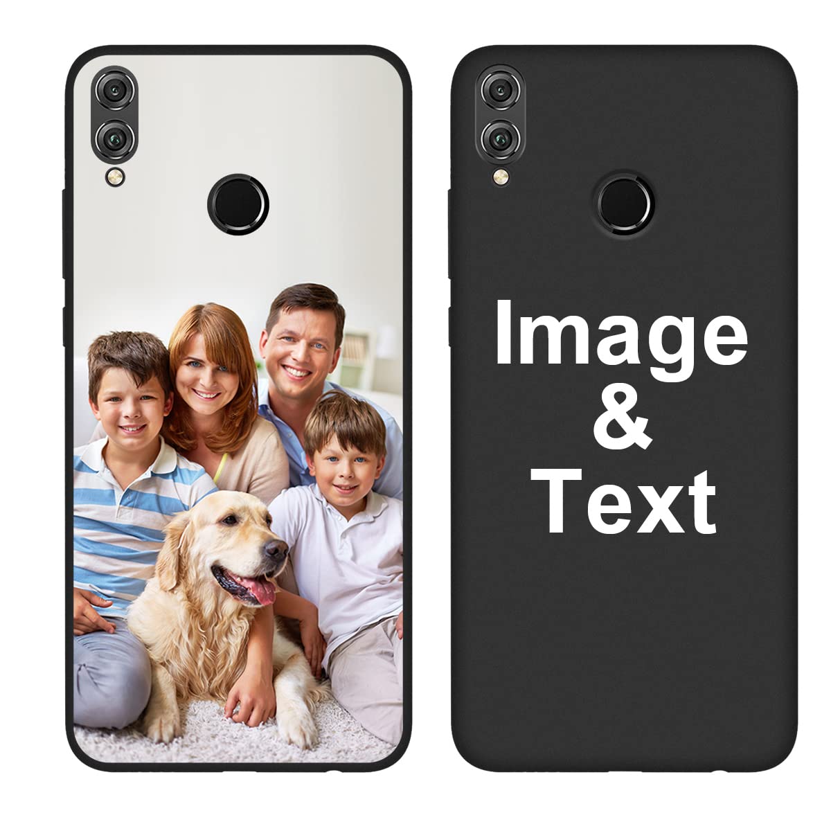 Custom Huawei Honor 8X Phone Case with Personalized Picture - Shockproof Silicone Protective Cover - Soft Candy Design - Perfect Christmas/Birthday Gift - Ideal for Everyday Use, Travel & Special Occasions