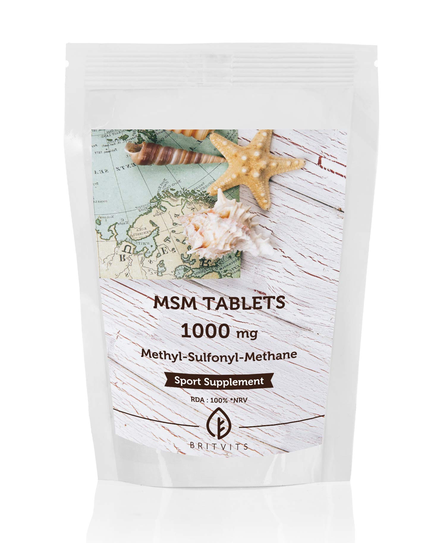 MSM Methylsulphonylmethane 1000mg - 1000 Tablets for Joint Health, Skin & Hair Support | Supports Normal Organ Functions & Bodily Systems | Ideal for Athletes, Seniors & Wellness Enthusiasts