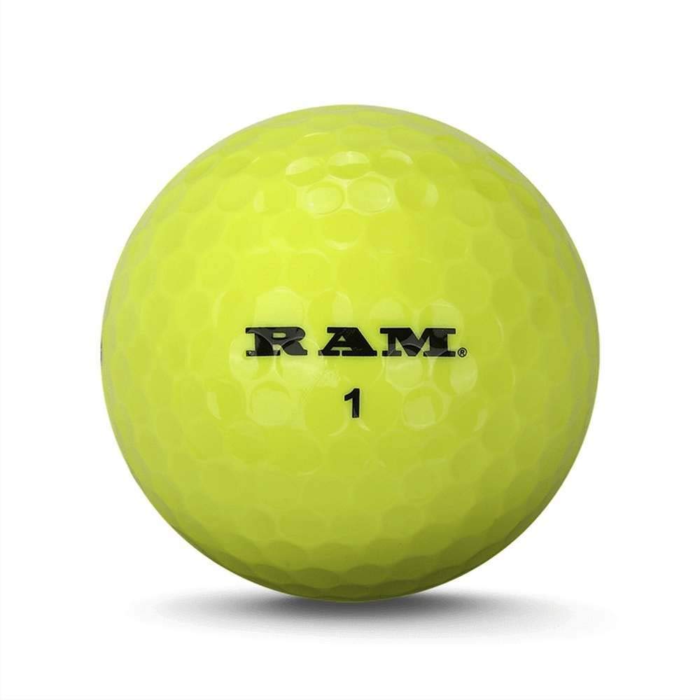 Ram 6 Dozen Soft Low Compression Laser Plus Golf Balls - Ideal for Slower Swing Speeds, Perfect for Beginners and Seniors on the Course