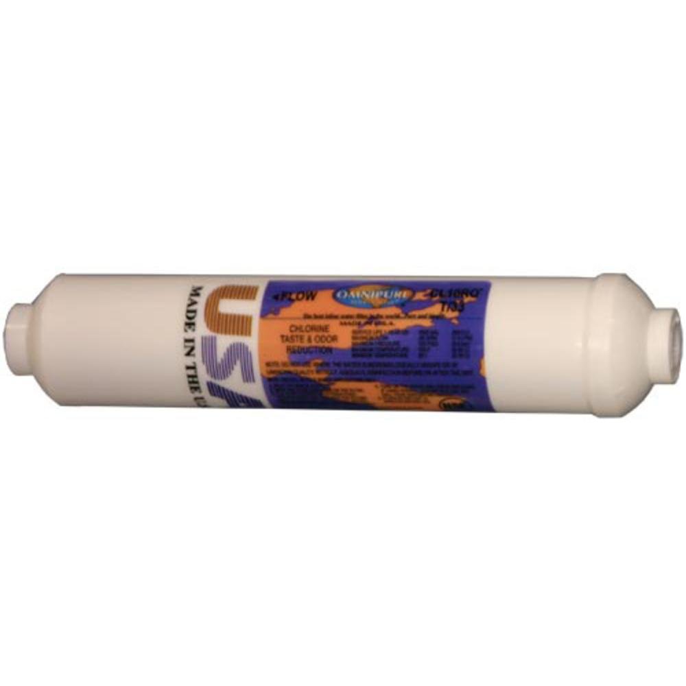 Omnipure K5515-BB Premium Carbon Block Water Filter Cartridge - Removes Lead, Cysts & Contaminants | Under Sink, RV & Home Water Filtration System Replacement