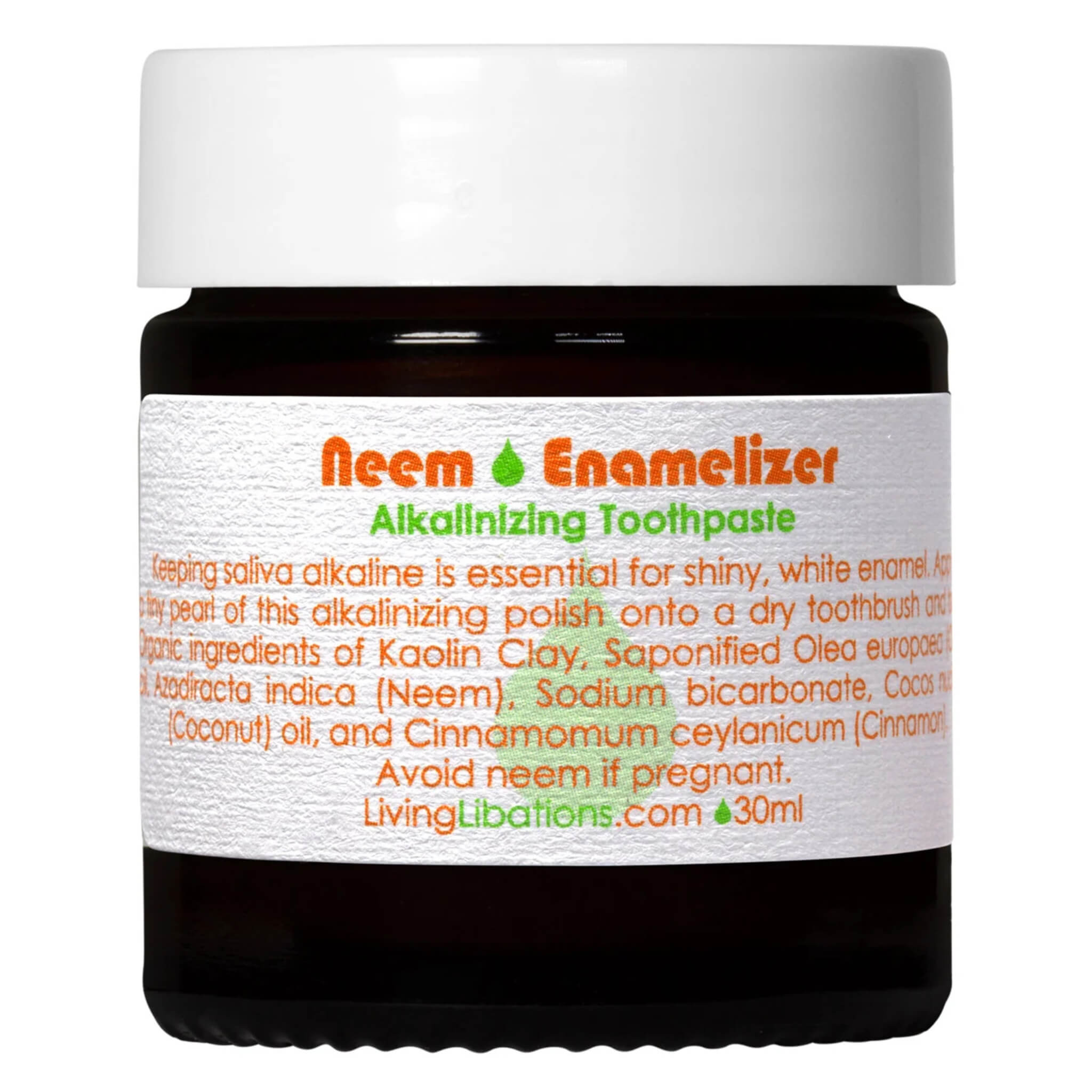 Neem Enamelizer Alkalinizing Toothpaste - Natural Teeth Whitening & Enamel Protection - Ideal for Daily Oral Care & Sensitive Teeth