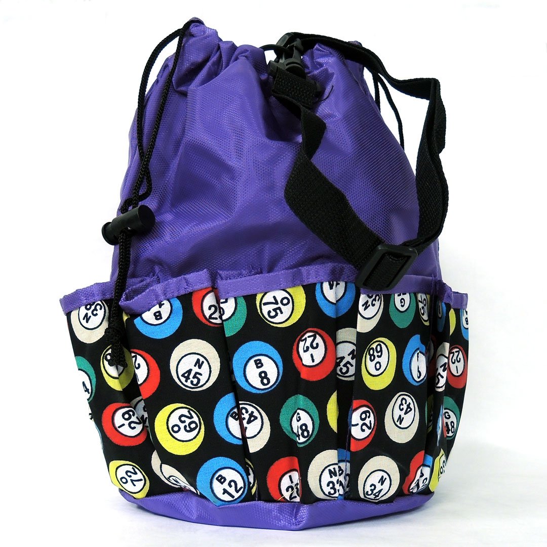 Bingo Dauber Bag with Balls Design - Durable & Portable Bingo Marker Holder for Bingo Games, Parties, and Classroom Activities