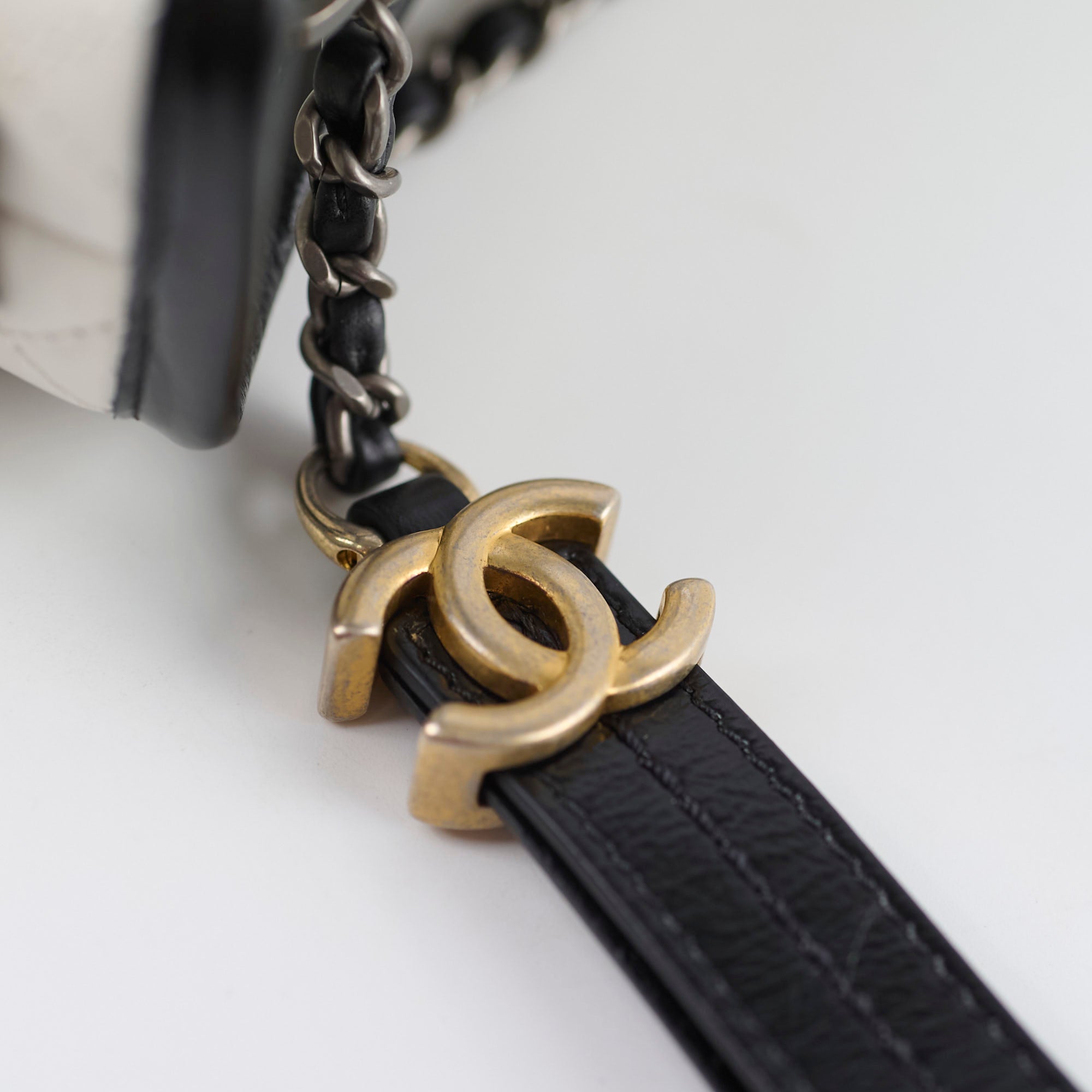 Chanel Small Gabrielle Bag in White & Black - Luxury Crossbody Handbag for Women, Perfect for Parties, Dates & Everyday Use