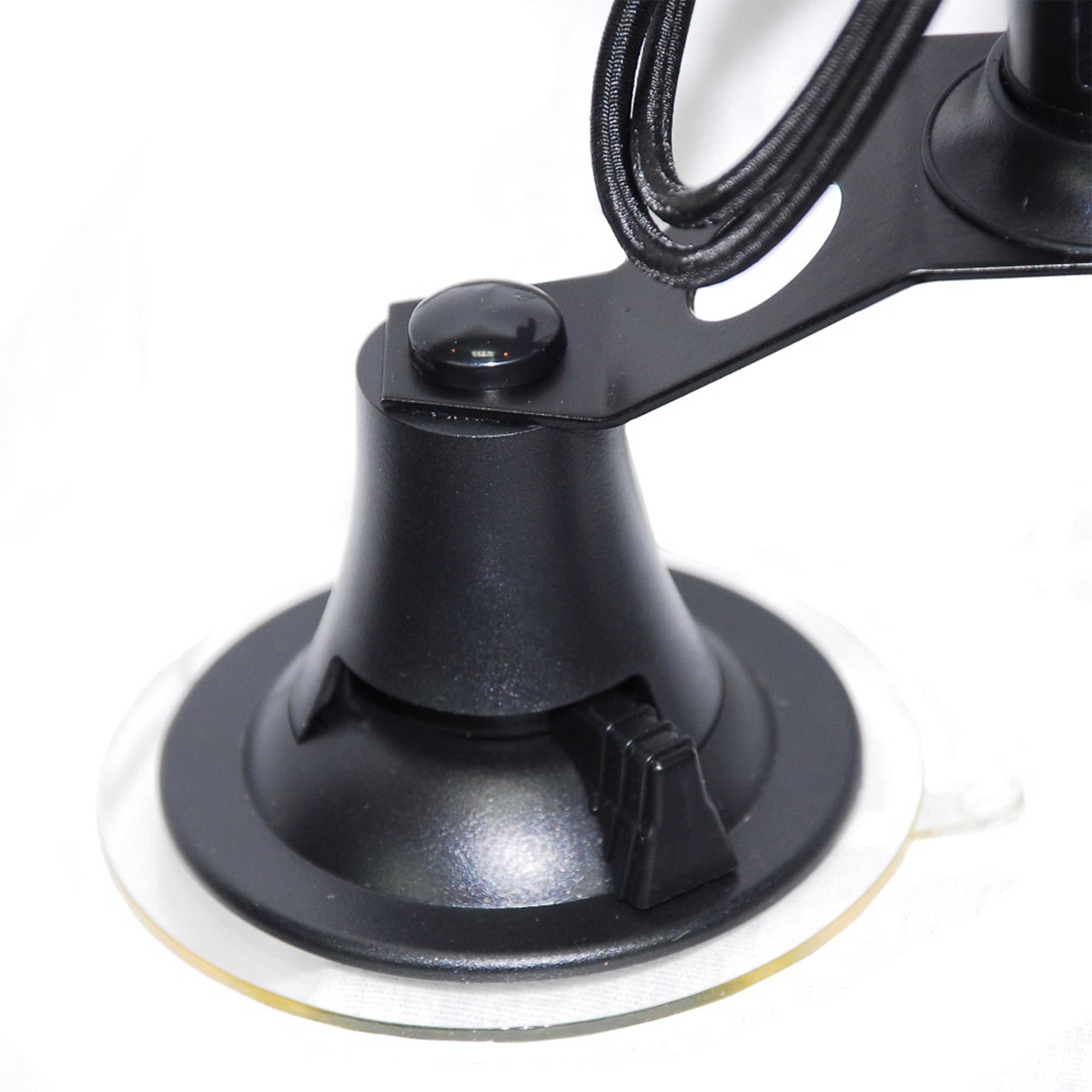 Quad Rack Fly Rod Mount Carrier with Vacuum Suction Cup - Black | Secure Rod Storage for Fishing Boats, Kayaks & Trucks