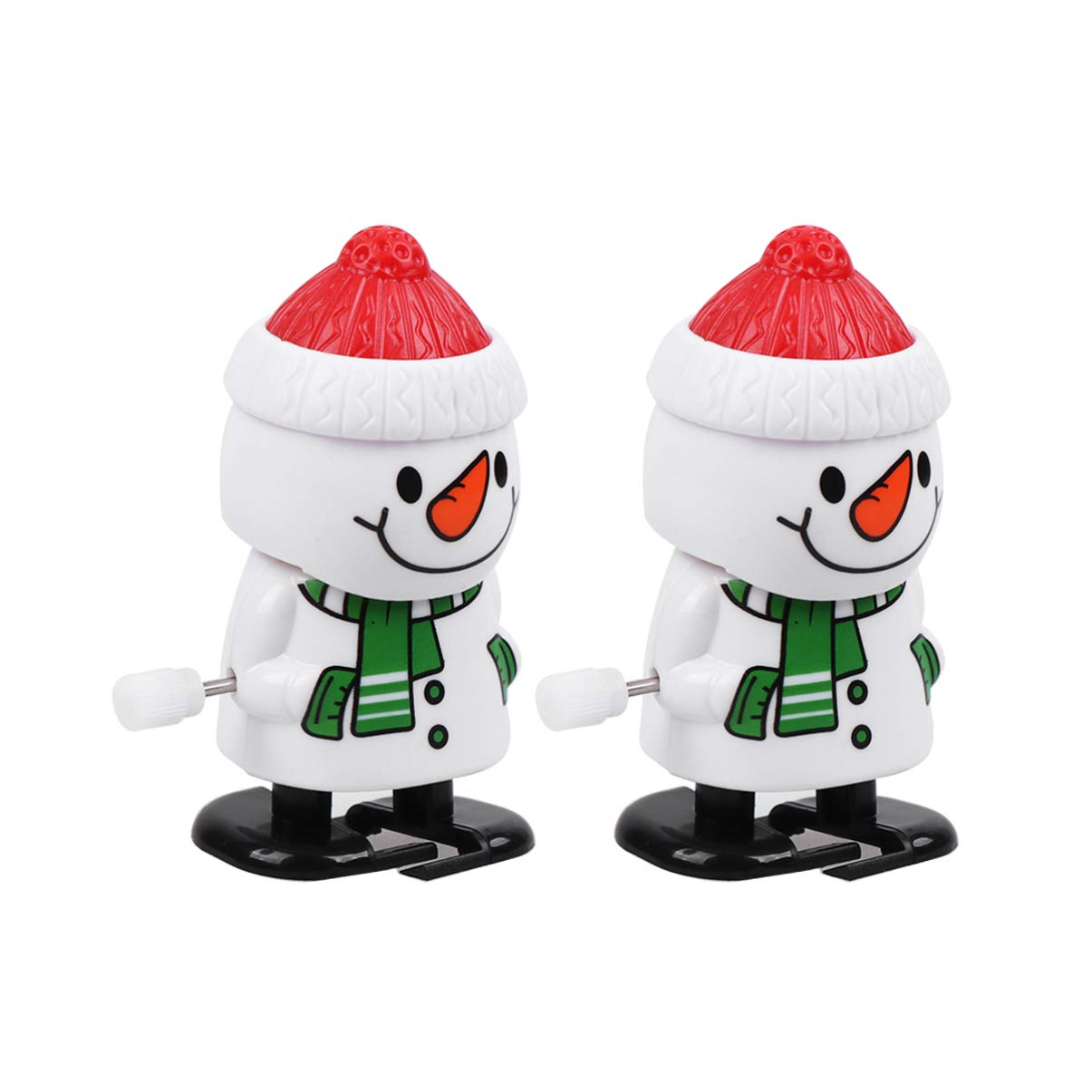 VALICLUD 2-Pack Christmas Wind-Up Walking Snowman Toys - Animated Babbling & Head-Shaking Stuffed Figures for Kids - Perfect for Xmas Stocking Stuffers, Holiday Parties & Birthday Goody Bags (Great for Festive Decor & Children's Gift Exchanges)