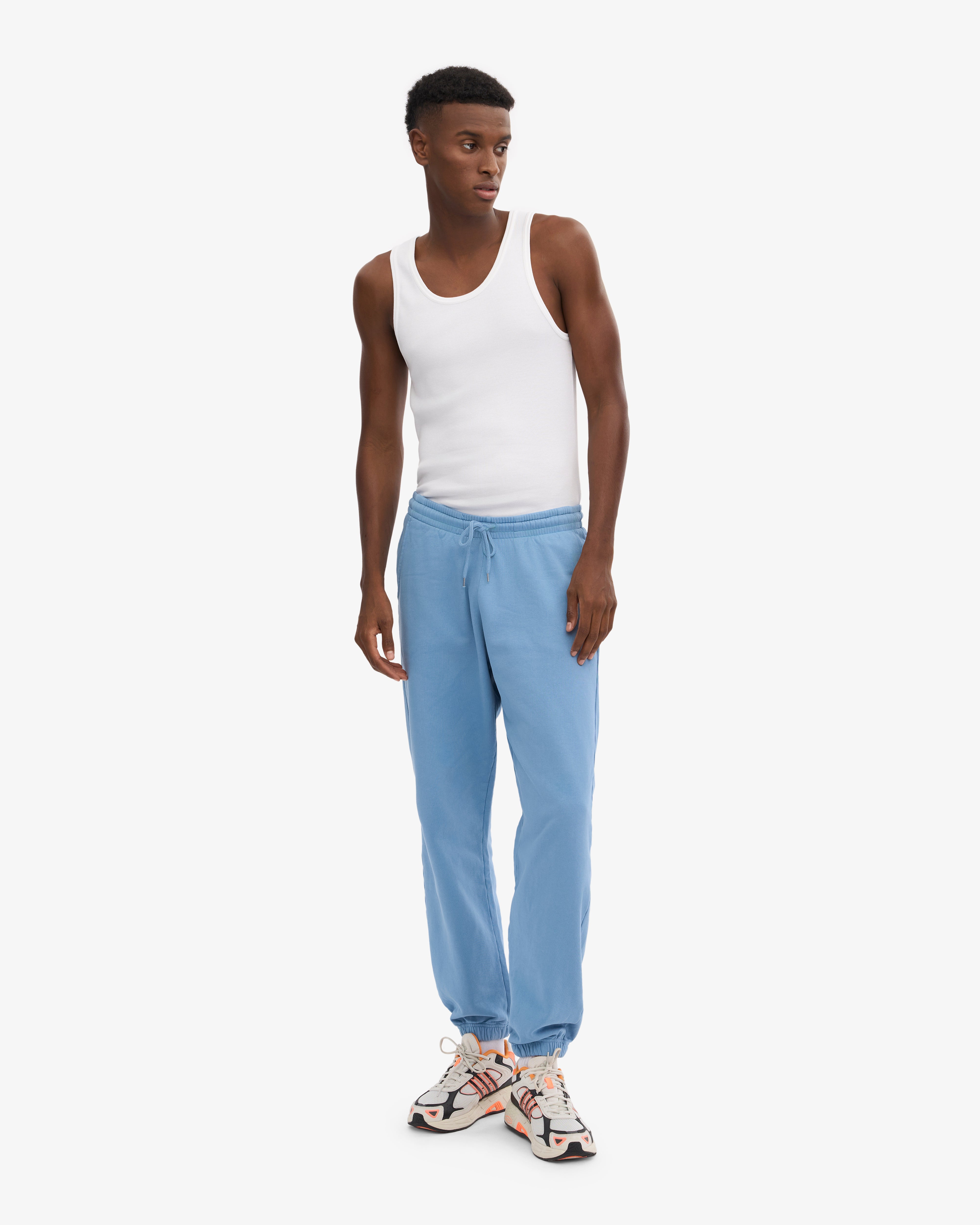 Premium Organic Cotton Sweatpants for Women - Soft & Comfortable Seaside Blue Lounge Pants - Perfect for Yoga, Running & Relaxing at Home