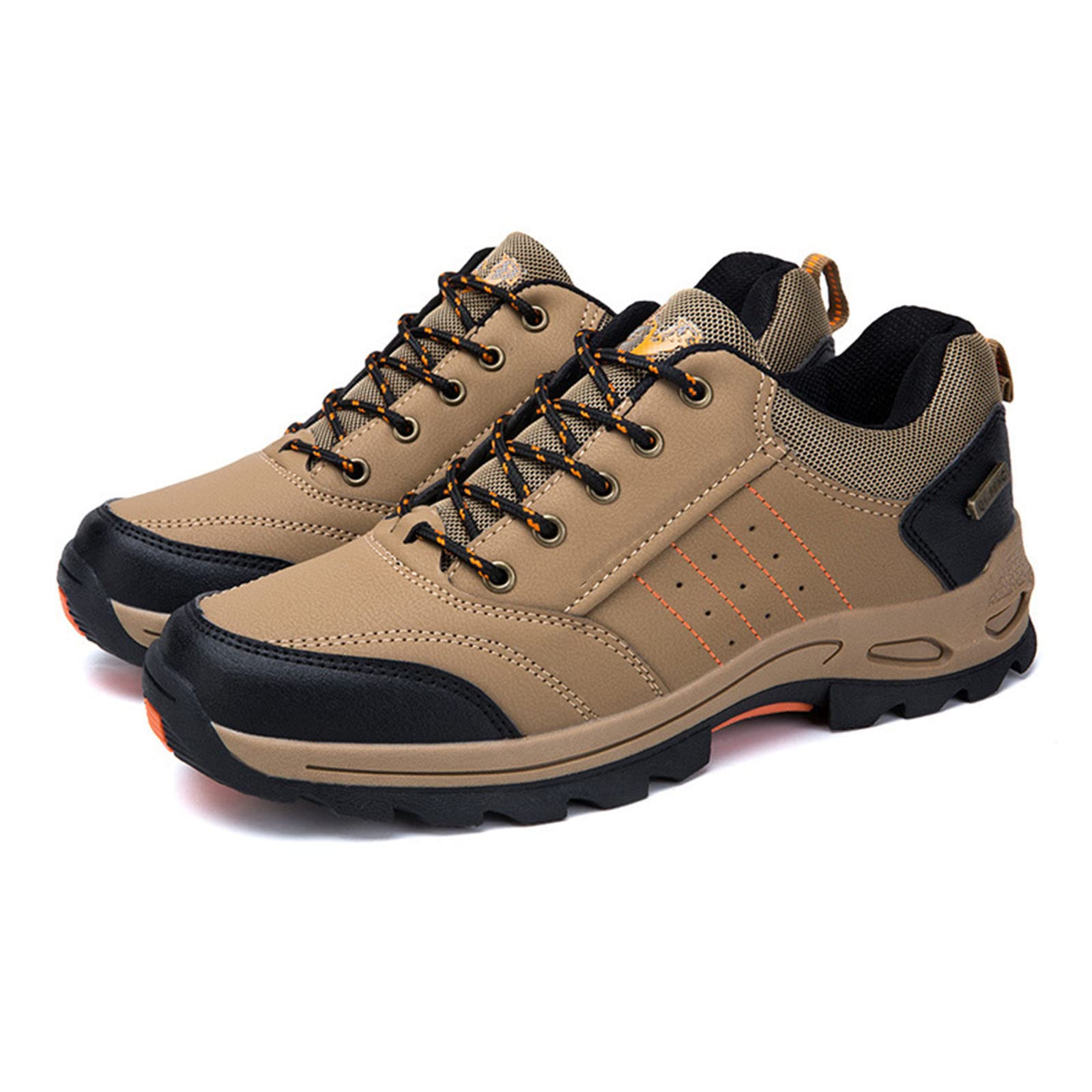 GFHTH Men's Walking Shoes - Lightweight Casual Low-Top Sneakers for Walking, Winter Hiking & Outdoor Sports | Comfortable Large Size Athletic Shoes for Daily Wear, Travel & Fitness Activities