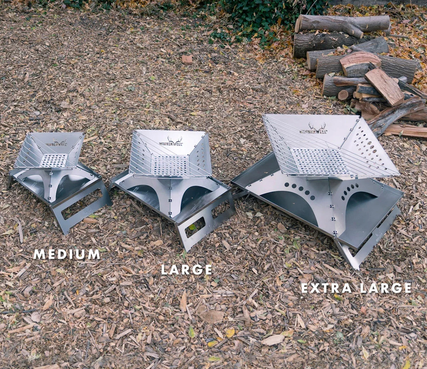 Flatfold Fire Pit L - Premium Outdoor Fire Pit with Deluxe Bundle for Camping, Backyard, and Patio Gatherings