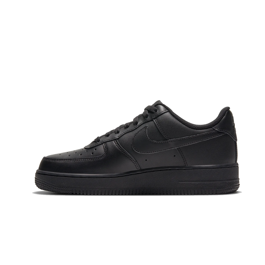 Nike Women's Air Force 1 '07 Triple Black Sneakers - Comfortable Casual & Athletic Shoes for Women - Perfect for Streetwear, Gym, and Everyday Fashion