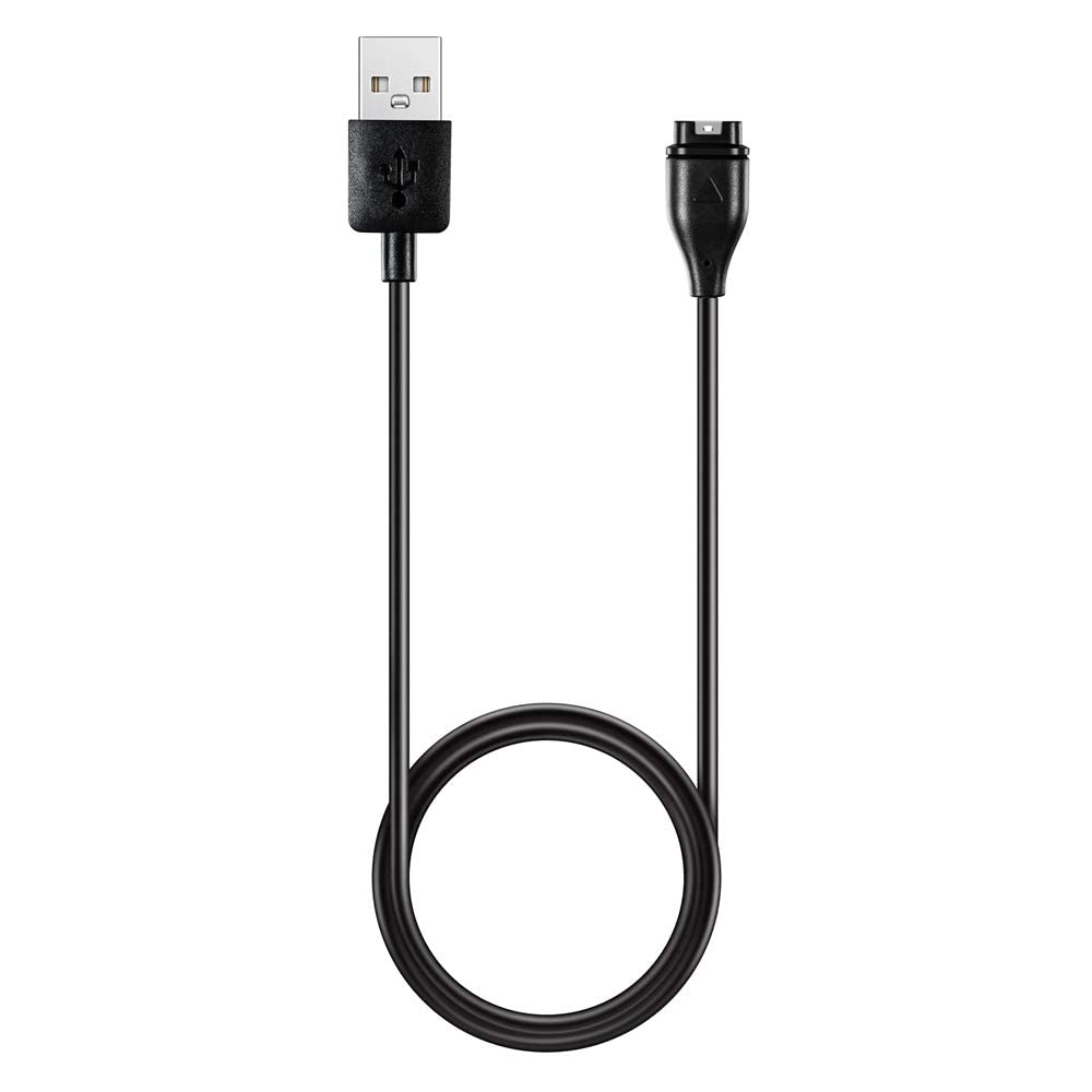 Garmin Forerunner 265/255/955/Solar Watch USB Charger Cable - 3.3ft Fast Charging Cord Compatible with Forerunner Series Smartwatches (Black) - Perfect for Running, Cycling & Outdoor Sports Charging