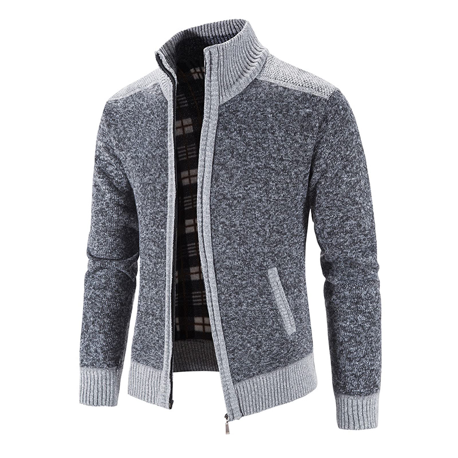 Men's Tan Knit Cardigan Jacket - Formal Pullover Shirt Jacket for Warmth & Style | Perfect for Office Wear, Casual Outings & Winter Layering