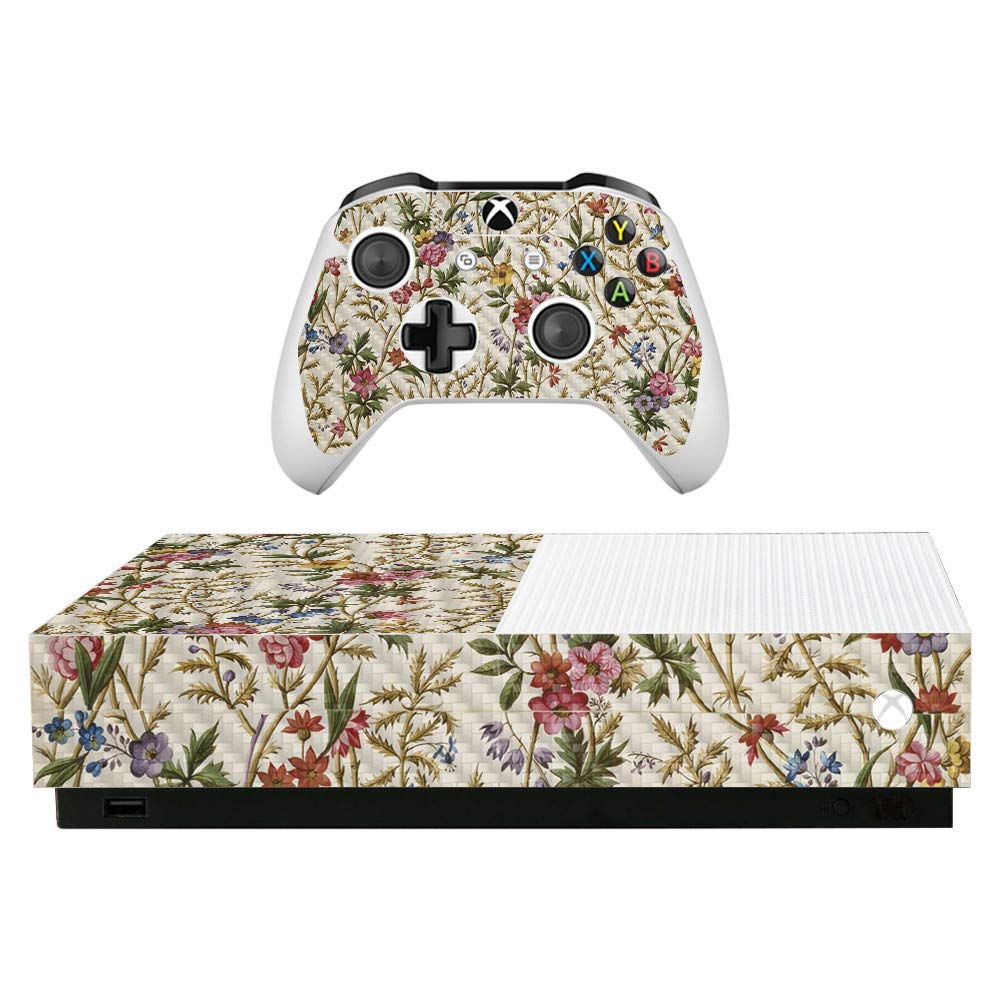 Premium Carbon Fiber Skin for Microsoft Xbox One S All-Digital Edition - Seaweed Design | Protective & Durable Textured Cover | Easy to Apply & Remove | Made in USA | Perfect for Gaming Setup & Home Entertainment