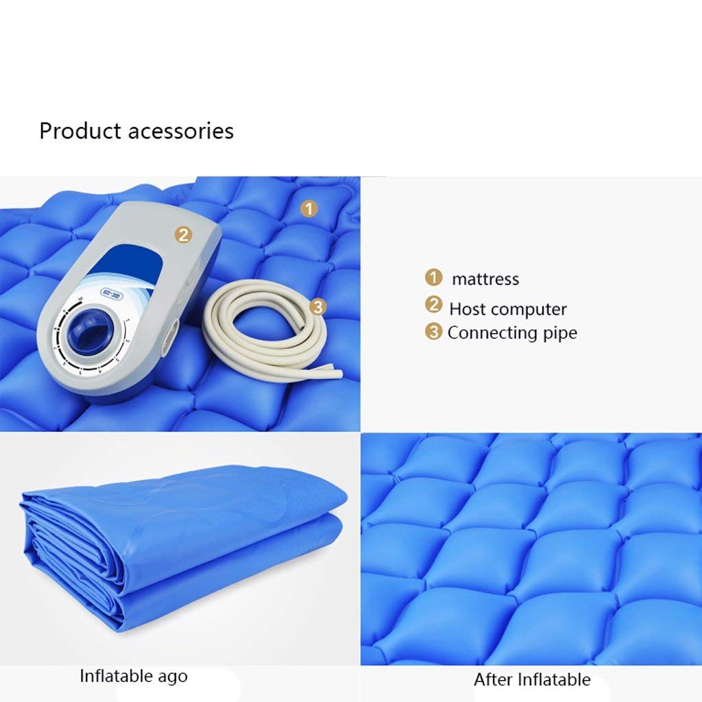 Medical Air Pressure Massage Mattress for Hemorrhoids & Bed Sores Relief - Anti-Decubitus Air Cushion for Elderly & Paralyzed Patients Home Care (Ideal for Pressure Ulcer Prevention & Comfortable Sleep)