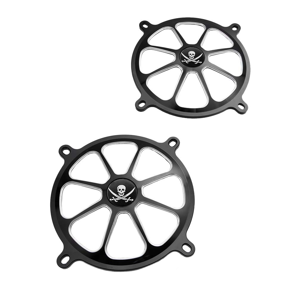 GUAIMI Audio Fairing Mount Speaker Grill Cover for Harley Touring Street Glide FL Trike 1996-2013 - Pirate Style | Motorcycle Audio Upgrade & Customization Accessory | Perfect for Road Trips & Bike Shows
