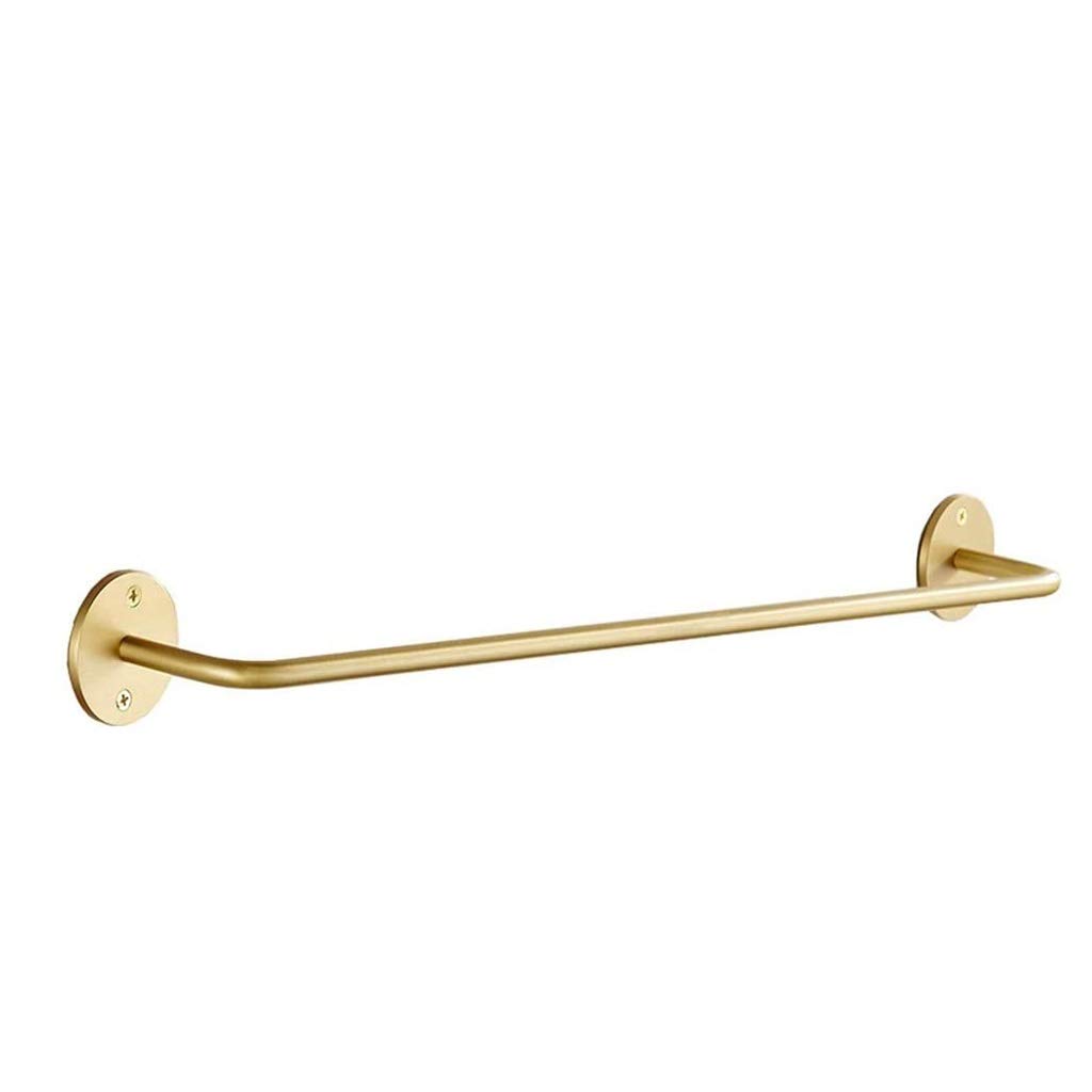 Antique Gold Wall Mounted Towel Rack Holder - Single Bath Towel Bar for Bathroom, Kitchen & Hotel - Rustic Home Storage Shelf for Washcloths & Hand Towels - Perfect for Cupboard, Spa & Guest Room Organization
