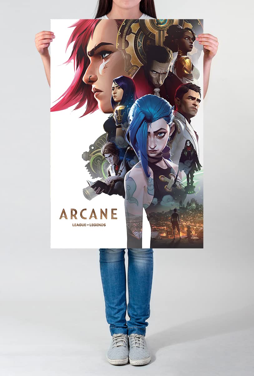 Arcane League of Legends LOL Game Poster Wall Art - 24x36 Inches Unframed - Perfect for Gamer Room Decor, Home Theater, and Office Wall Art