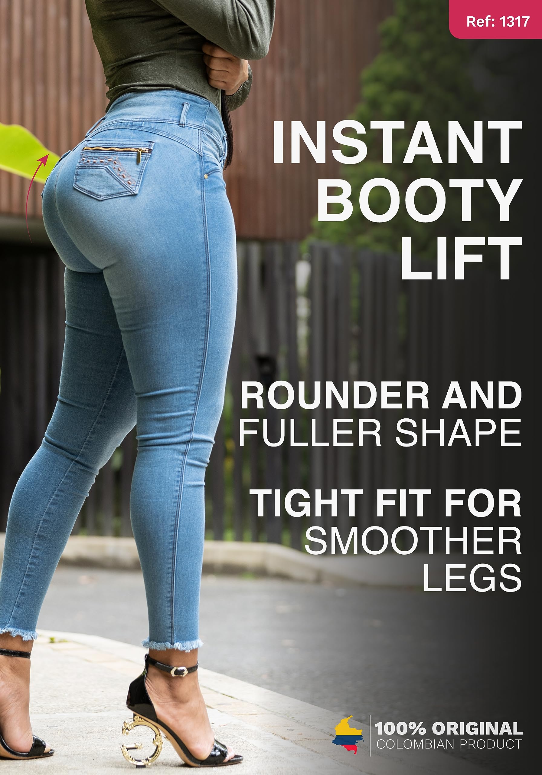 LT.ROSE High Waisted Butt Lifting Jeans for Women | Colombian Style for Night Out