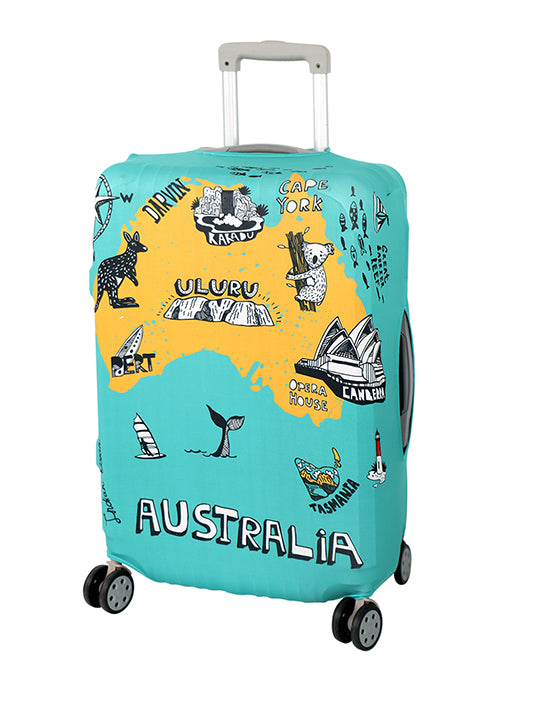 Tosca Large Luggage Cover - Waterproof Travel Suitcase Protector for Airlines - Perfect for International Flights & Australia Trips