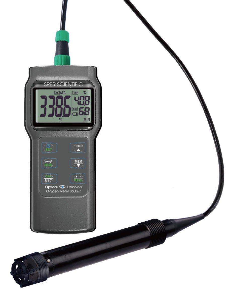 Professional Optical Dissolved Oxygen Meter - High Accuracy Water Quality Tester for Aquariums, Pools, Labs & Environmental Monitoring