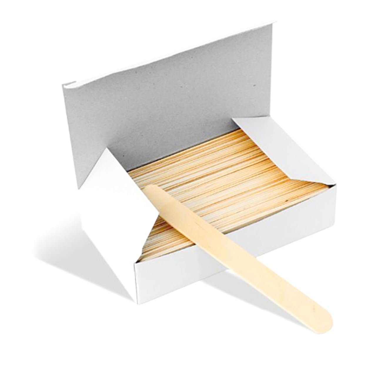 100pcs Wooden Waxing Spatulas - Wax Sticks for Hair Removal, Eyebrow Shaping & Facial Waxing - Reusable Wax Applicators for Salon & Home Use - Perfect for DIY Beauty, Spa & Professional Waxing Treatments