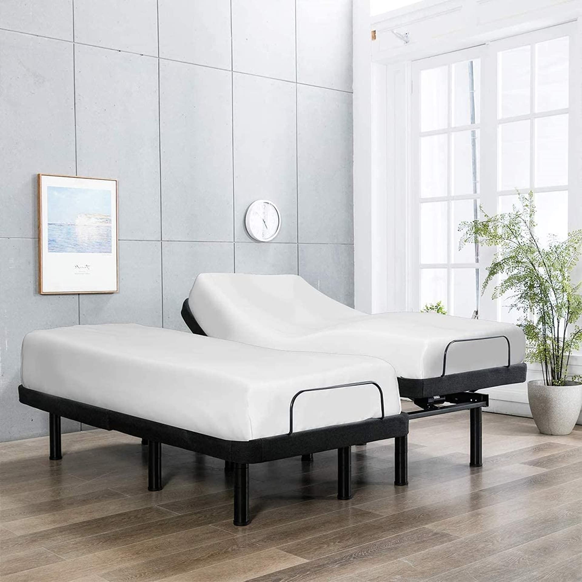 Split Queen Mattress Protector for Adjustable Bed - 100% Waterproof Terry Cotton Cover, Fitted Style (2PC 30x60 + 30x60) with 15-Inch Deep Pockets - Ideal for Adjustable Beds, Guest Rooms & Sleep Comfort