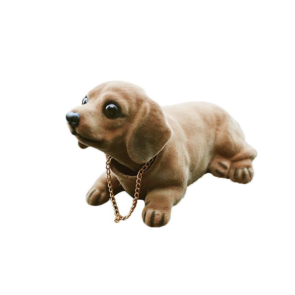 Jolincc Cute Shaking Dog Head Doll Car Interior Decor - Creative Hanging Car Accessories for Dashboard & Rearview Mirror - Perfect for Car Decoration & Gifts (Size D, One Size)