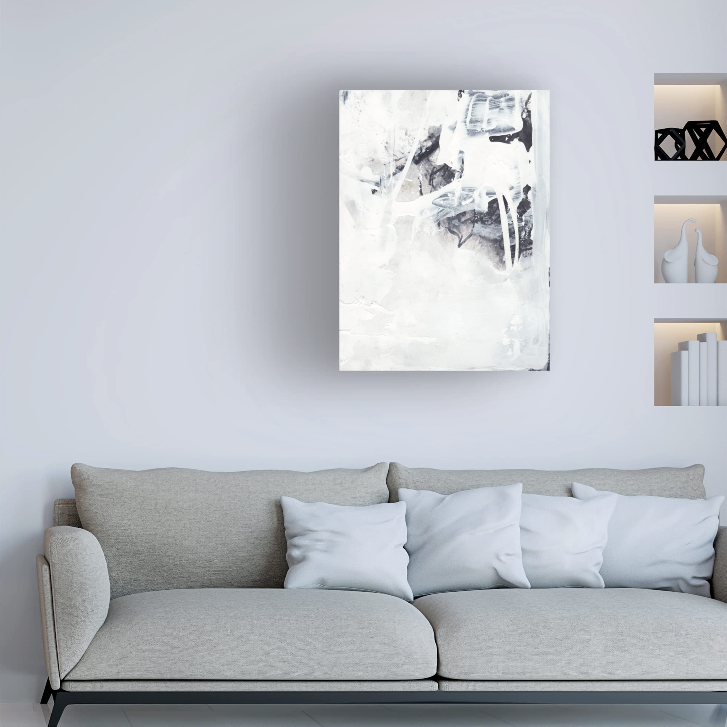 Fire and Ice III Canvas Art Print by Joyce Combs - Modern Abstract Wall Decor for Living Room, Bedroom & Office - Trademark Fine Art Collection