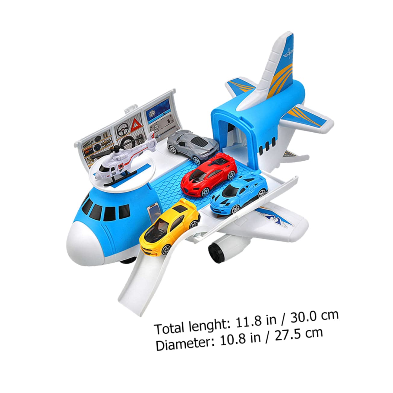iBasenice 2 Sets Airplane Transport Toys for Kids - Durable Outdoor & Early Learning Toys for Boys & Girls - Perfect for Travel, Birthday Gifts & STEM Puzzle Play