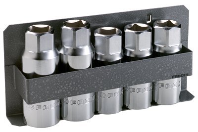 Facom 5-Piece Extractor and Stud Roller Set - Professional Automotive Tool Kit for Removing Broken Bolts & Studs - Perfect for Mechanics, DIY Car Repair, and Engine Maintenance
