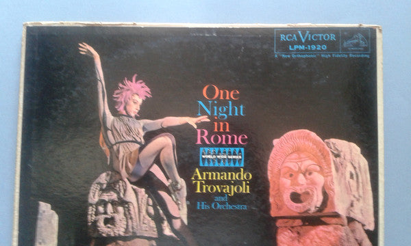 Armando Trovaioli & His Orchestra - One Night In Rome Vinyl LP Album (VG+ Condition) | Italian Jazz Soundtrack Music for Romantic Evenings & Dinner Parties