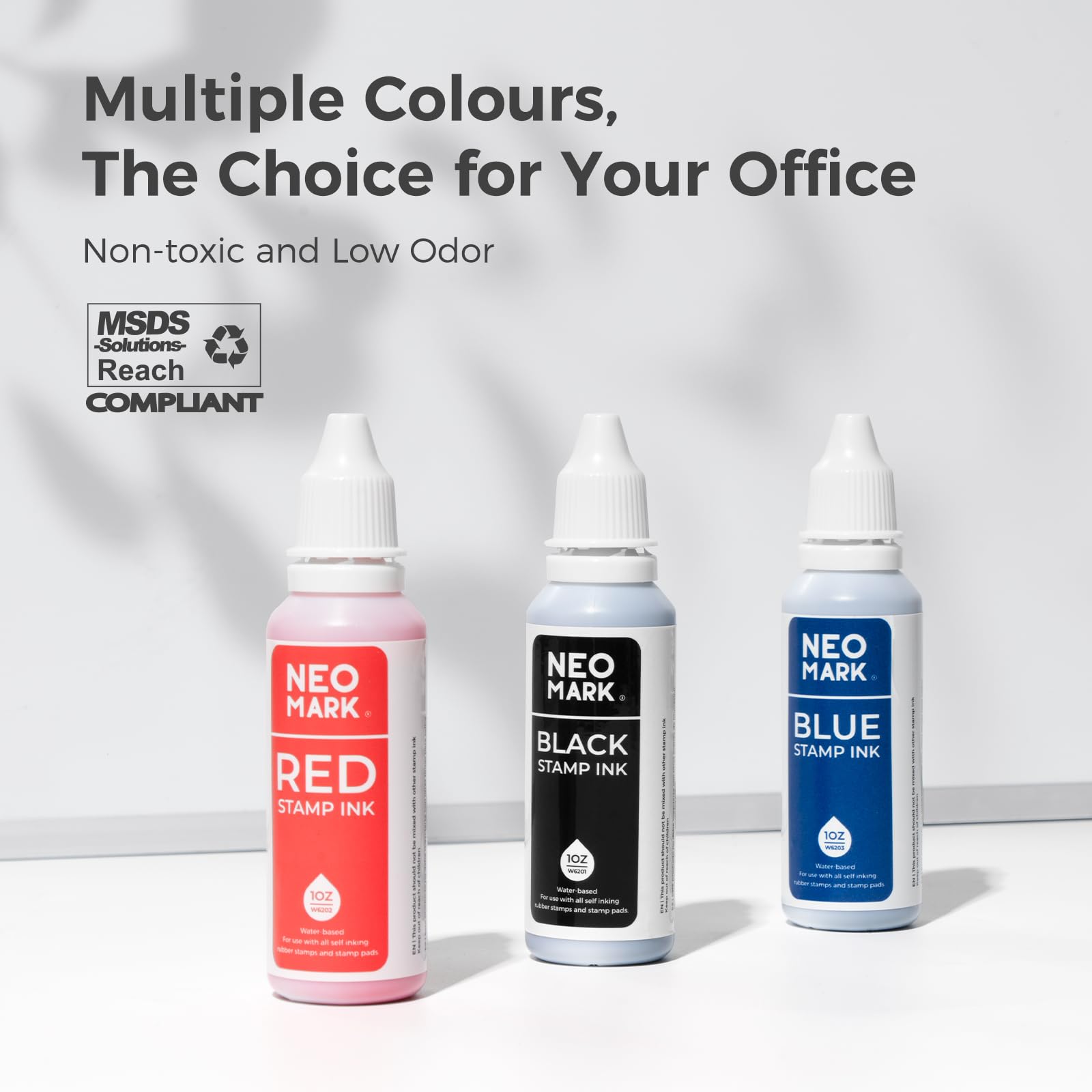 Premium Quick-Drying Stamp Ink - AP-Certified Non-Toxic Black Ink Refill (1oz) for Self-Inking Stamps, Date Stamps & Stamp Pads | Perfect for Office, Crafting & Document Signing