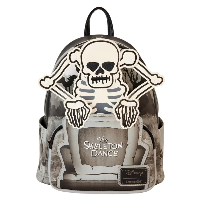 Loungefly Disney Skeleton Dance Women's Crossbody Bag - Gothic Halloween Shoulder Purse for Cosplay, Theme Parks & Daily Use