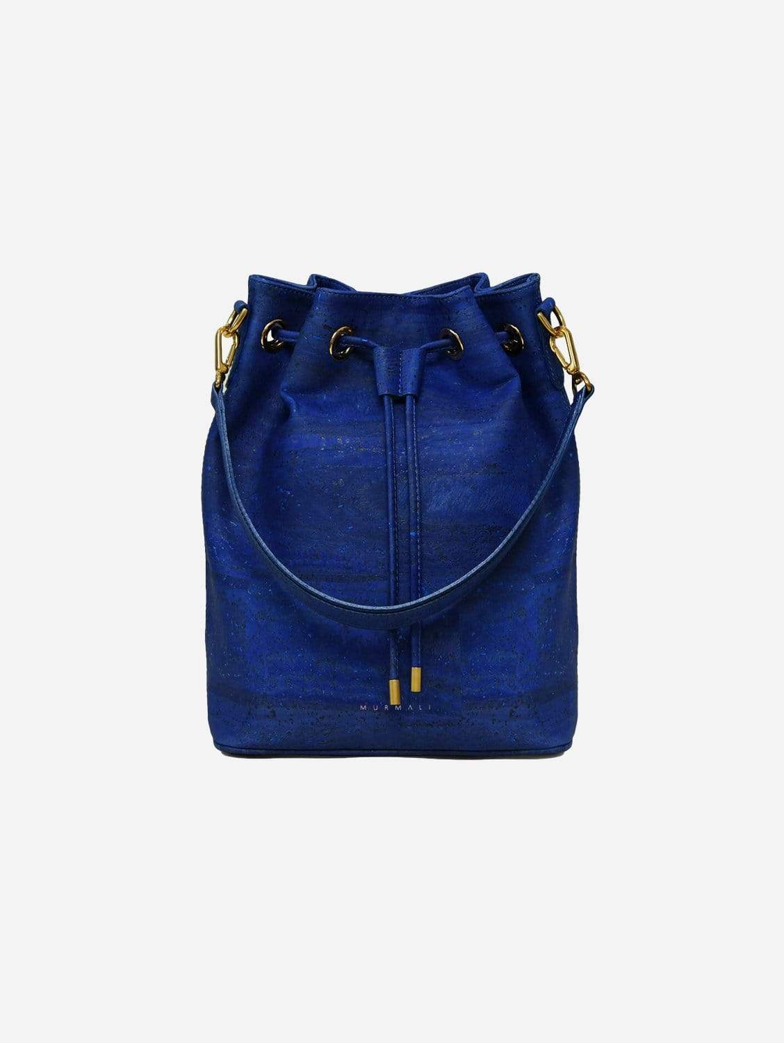 Gamma Handcrafted Cork Vegan Bucket Backpack - Eco-Friendly Navy Blue Backpack for Women & Men | Perfect for Travel, Hiking & Everyday Use