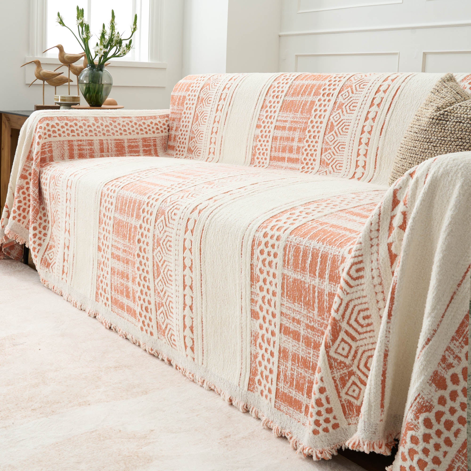 Pet Friendly Urban Tribal Sofa Cover - Stylish & Durable Couch Protector for Dogs & Cats - Perfect for Living Room, Bedroom & Home Decor
