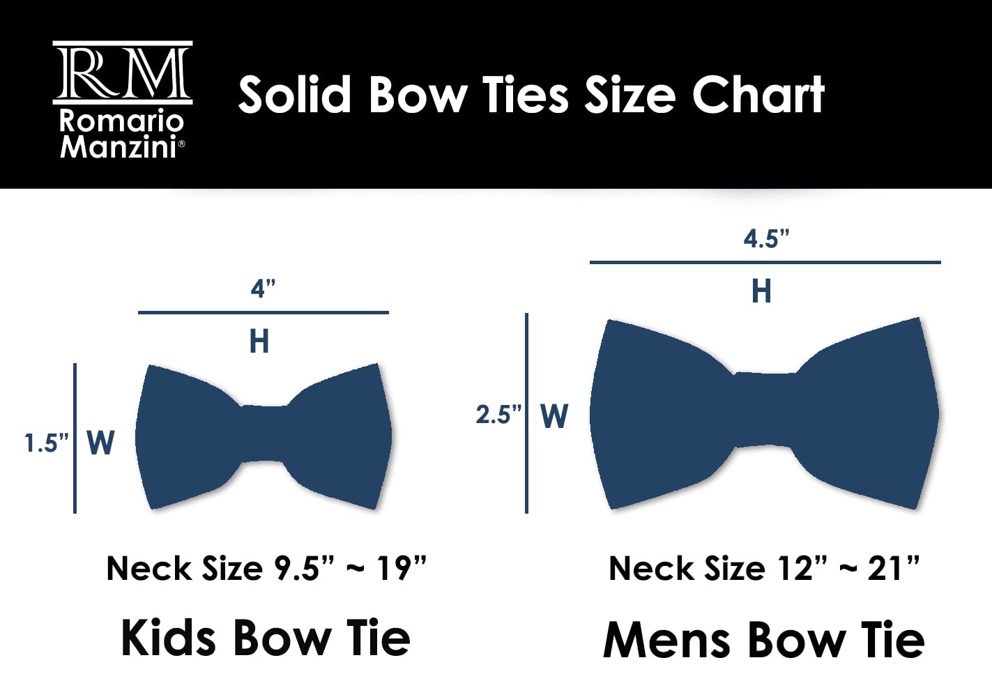 Kids Solid Color Pre-Tied Bow Tie - Adjustable Neckband for Boys & Girls - Perfect for Weddings, School Photos & Formal Events