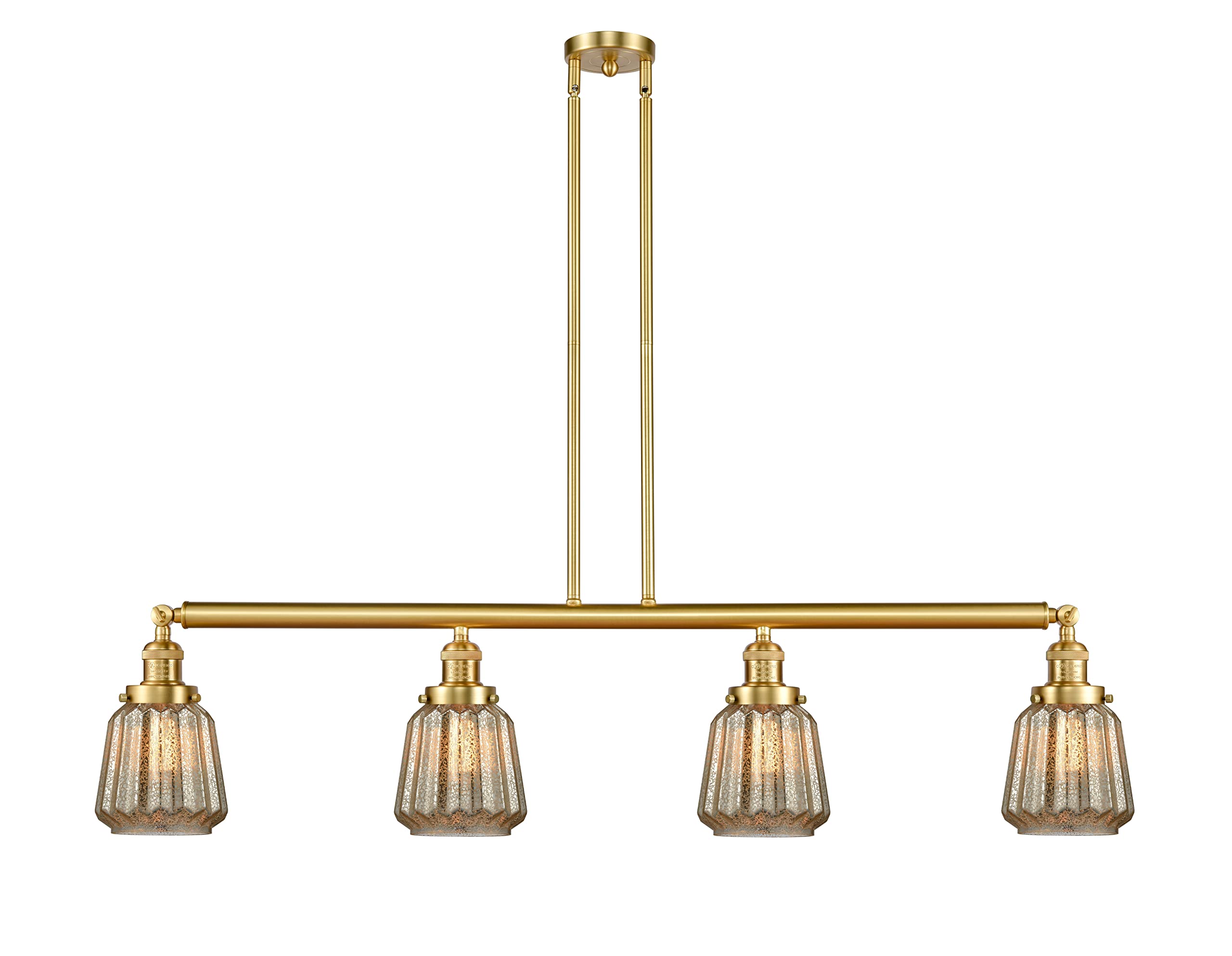 Chatham 4-Light LED Island Pendant Light - Modern Kitchen Lighting Fixture for Dining Room, Bar Counter & Kitchen Island (214-SG-G146-LED)