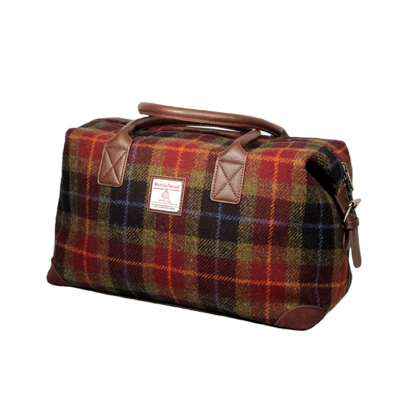 Harris Tweed Overnight Bag for Men & Women - 6 Color Options - Vintage Style Travel Duffel Bag for Weekend Getaways, Business Trips & Airplane Carry-On
