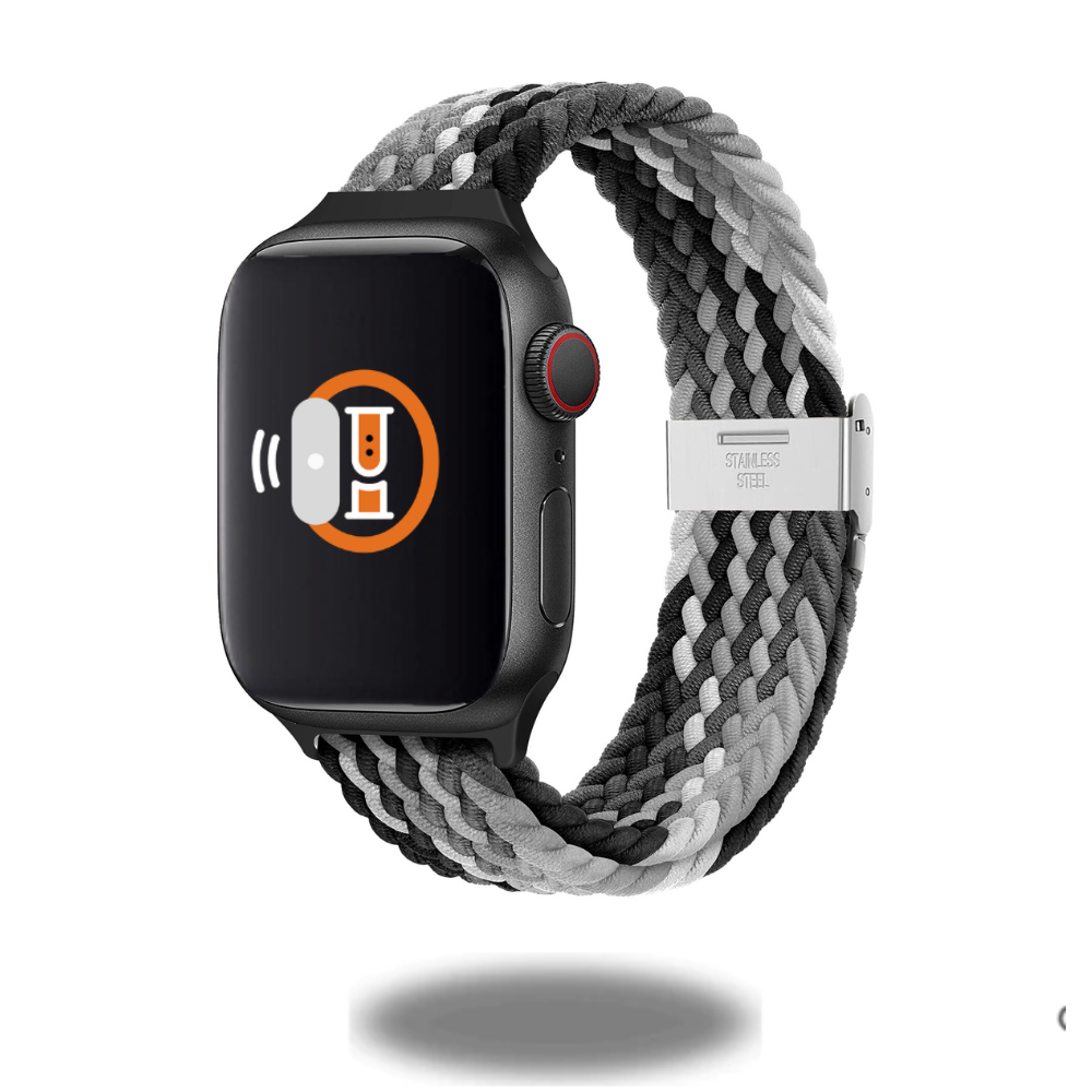Adjustable Slim Braided Solo Loop Strap - Comfortable & Stylish Watch Band for Apple Watch - Perfect for Workouts, Running & Everyday Wear