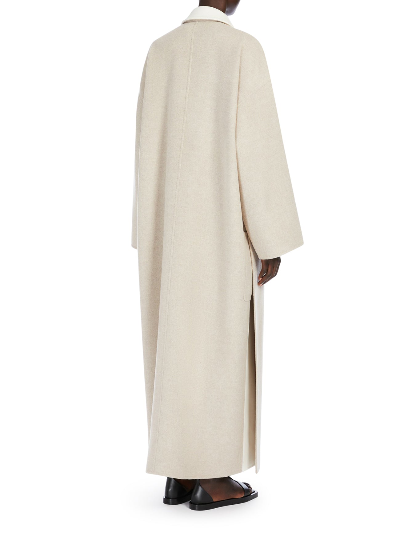 Double Face Wool and Cashmere Coat for Women - Warm Winter Overcoat with Belt, Elegant Trench Coat for Office, Dating & Special Occasions