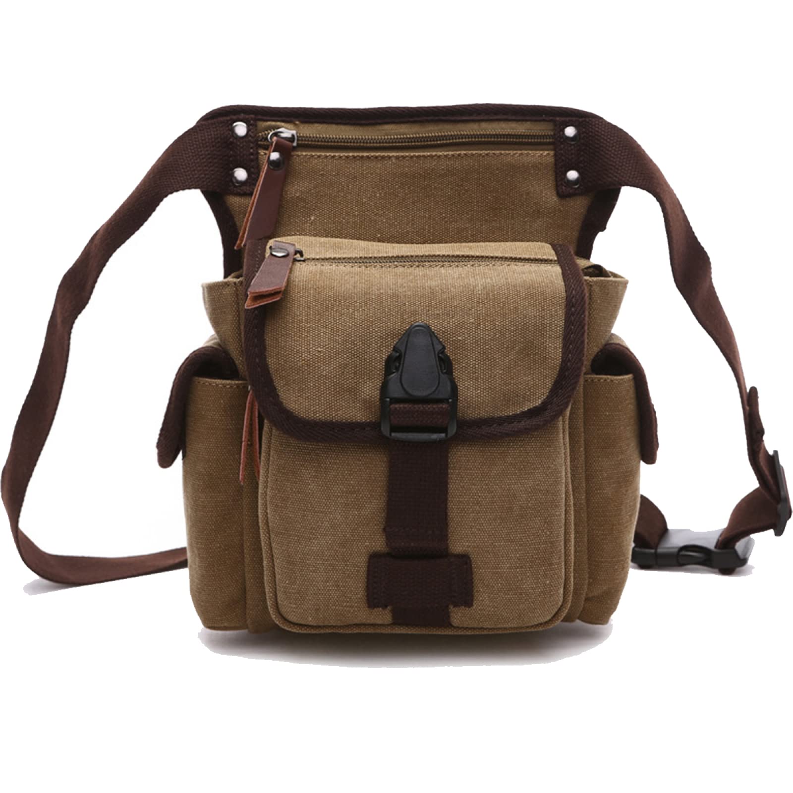 Durable Canvas Laptop Backpack for Men - Large Capacity Stylish Computer Bag for Work, Travel & School | Water-Resistant & Ergonomic Design