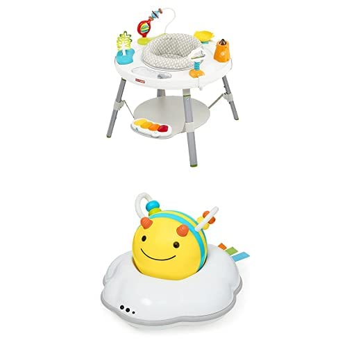 Skip Hop Baby Activity Center & Crawl Toy with 3-Stage Follow-Me Bee - Interactive Developmental Play for Infants & Toddlers - Perfect for Learning, Crawling & Sensory Exploration