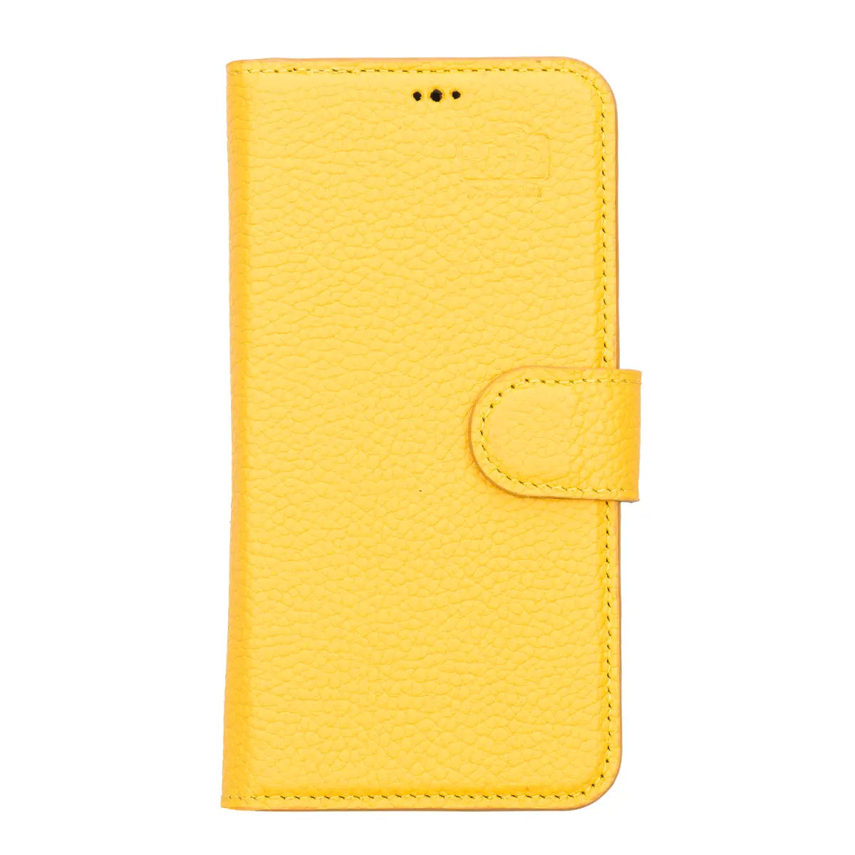 Premium Yellow Leather Wallet Case for iPhone 13 - Slim Protective Cover with Card Slots | Perfect for Everyday Use, Travel & Business (iPhone 13/6.1