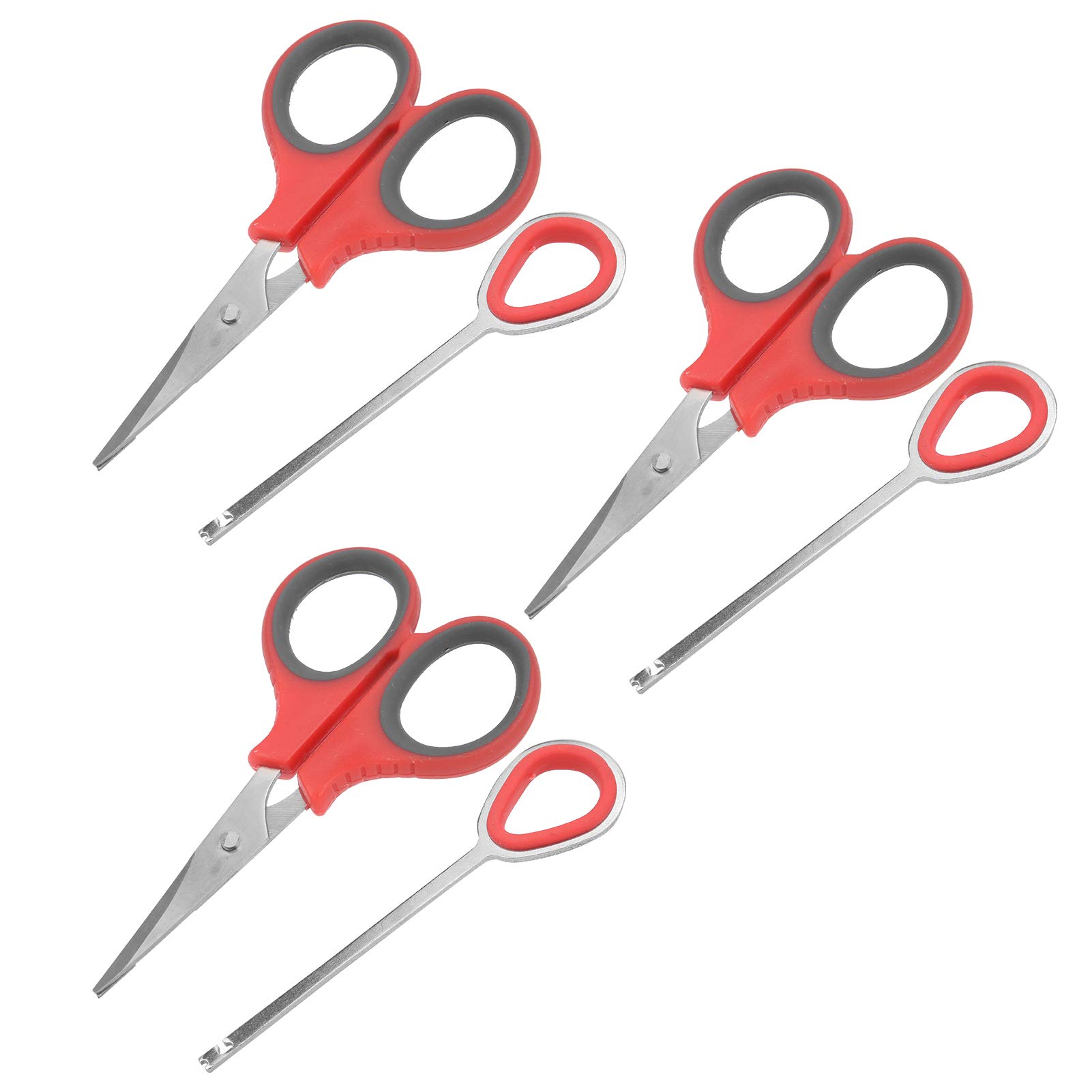 2-Pack Stainless Steel Fish Cutting Scissors - Fishing Lure Cutter & Hook Remover Set (Blue) | Perfect for Anglers, Fishing Trips & Tackle Organization