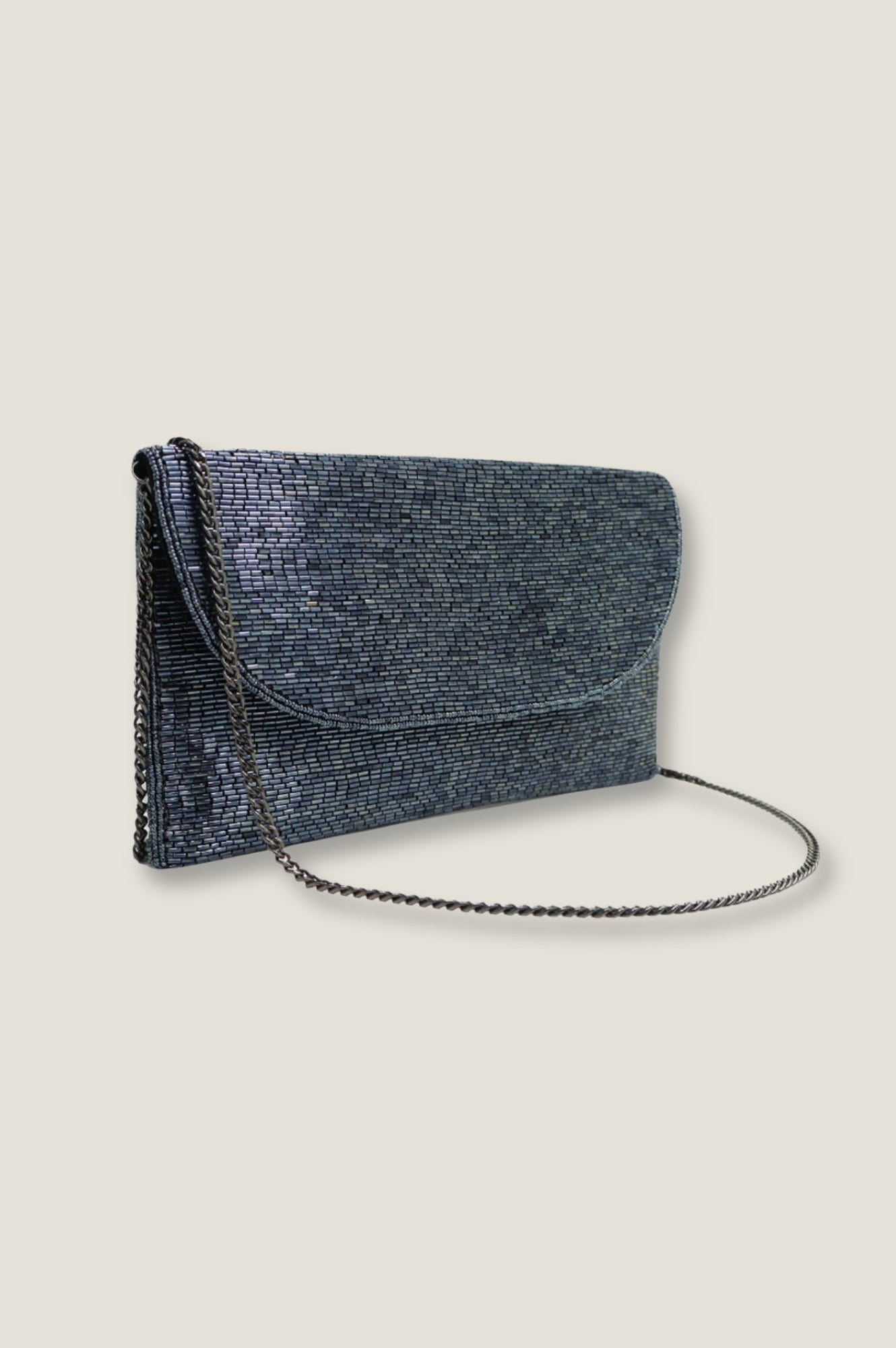 Elegant Beaded Clutch Purse for Women | Fashion Evening Bag with Bullet Design | Perfect for Parties, Weddings & Special Occasions