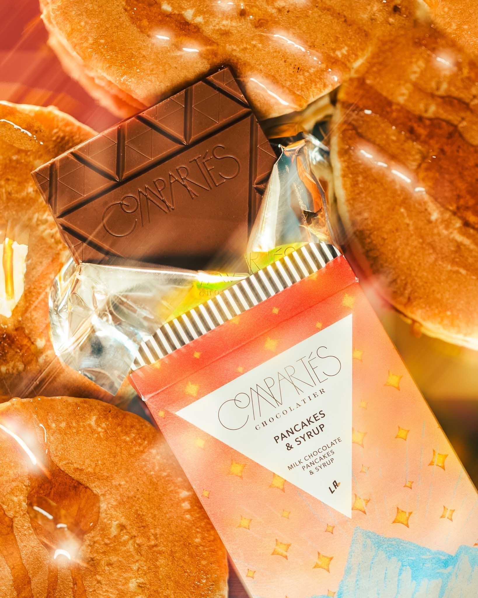 Delicious Pancakes & Syrup Chocolate Bar - Sweet Breakfast Treat for Kids & Adults - Perfect for Brunch, Dessert, and Gifting